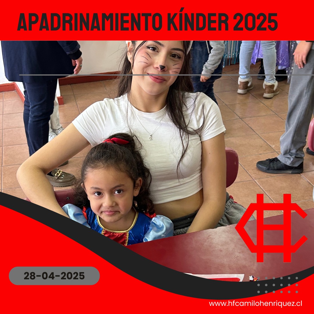 ¡El apadrinamiento de nuestros queridos estudiantes de 4° medio a los pequeñitos de Kínder! 2025 - 494196804_1158783302711327_3280963839659901024_n.jpg